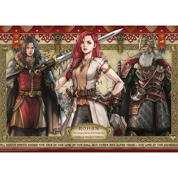 Pán prsteňov: Tábor Rohirrim 1000-dielne puzzle – Trefl obrázok 2