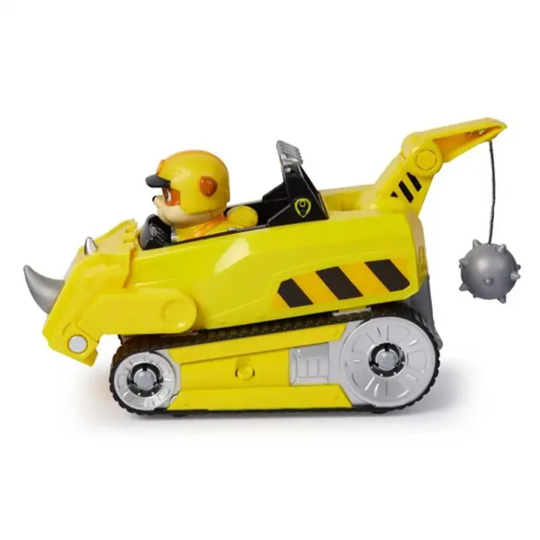 Paw Patrol: Jungle Pups Rubble minifigúrka s nosorožcom na vozidle - Spin Master obrázok 2