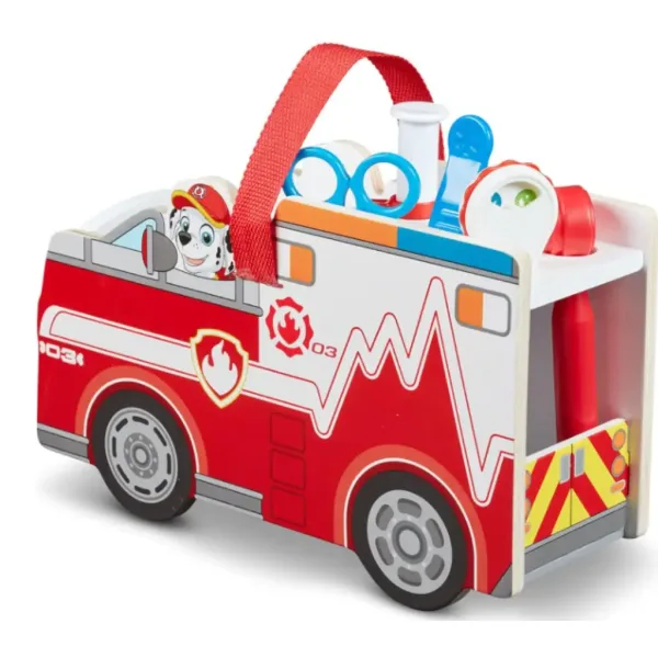 Paw Patrol Marshall drevená sada hasičského auta s doplnkami - Melissa & Doug obrázok 3
