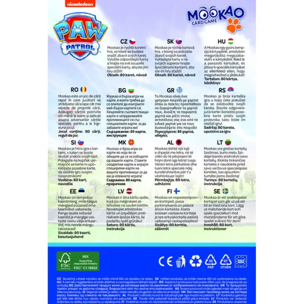 Paw Patrol Mookao kartová hra - Trefl obrázok 3