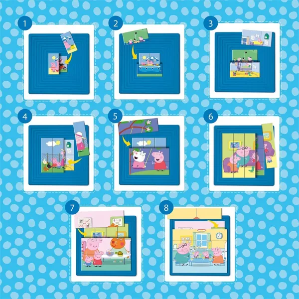 Peppa Pig 8 v 1 25-dielna progresívna puzzle - Lisciani obrázok 4