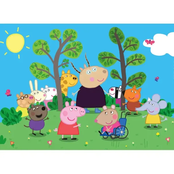 Peppa Pig a priatelia 24-dielna maxi supercolor puzzle - Clementoni obrázok 2