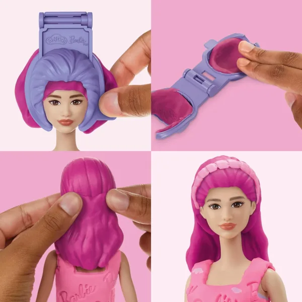 Play-Doh: Barbie srdcia a vlasová koruna modelovacia sada s bábikou – Hasbro obrázok 3