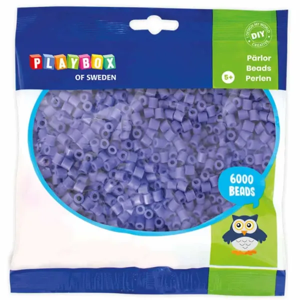 PlayBox: 5mm MIDI žehliace korálky v fialovej farbe, balenie 6000 ks. obrázok 1
