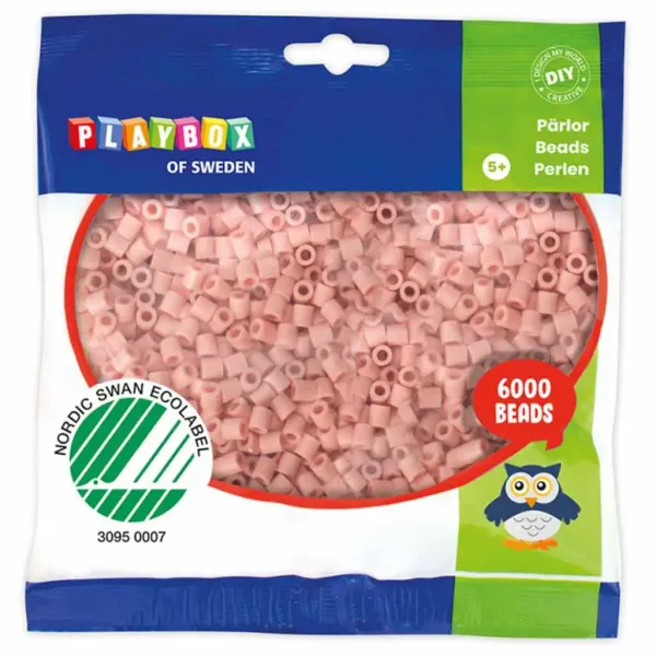 PlayBox: 5mm MIDI žehliace korálky v svetlo béžovej farbe, balenie 6000 ks. obrázok 1