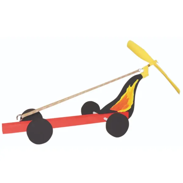 PlayBox: DIY drevené auto s vrtuľou, sada 6 ks obrázok 2