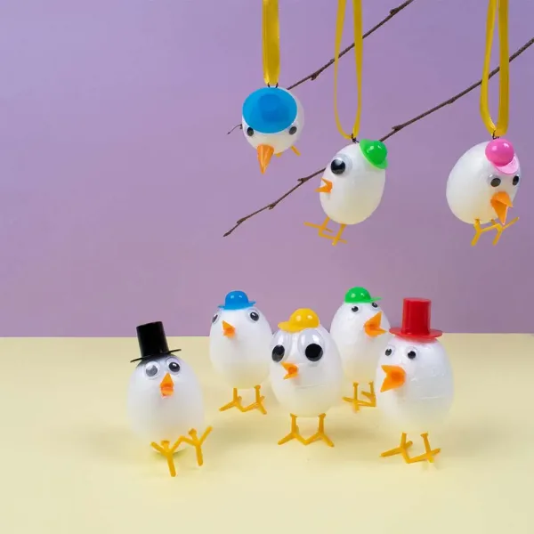 PlayBox: Dekoračné kuracie perie, balenie 100 kusov obrázok 2