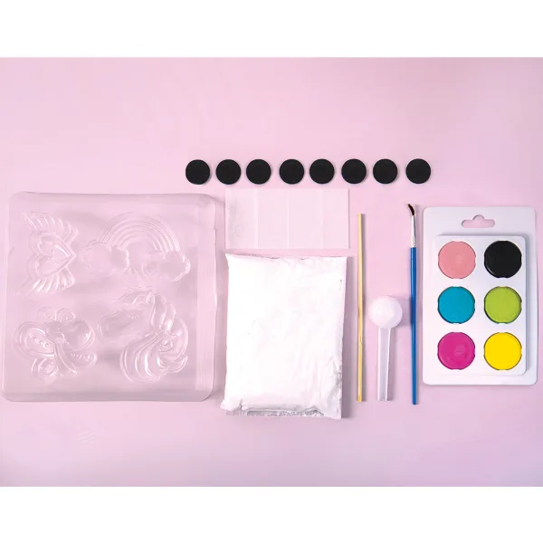 PlayBox: Sada na výrobu chladničkových magnetiek s jednorožcami - odlievací sadrový set obrázok 2