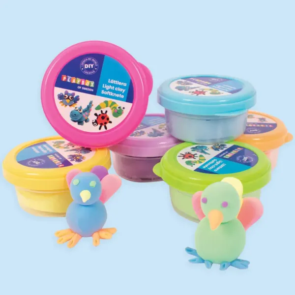 PlayBox: Sada pastelových modelín v pohároch 6x14 gramov obrázok 2