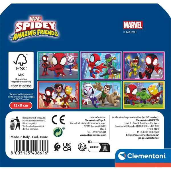 Spidey a jeho úžasní priatelia 6-dielna rozprávková kocka - Clementoni obrázok 2