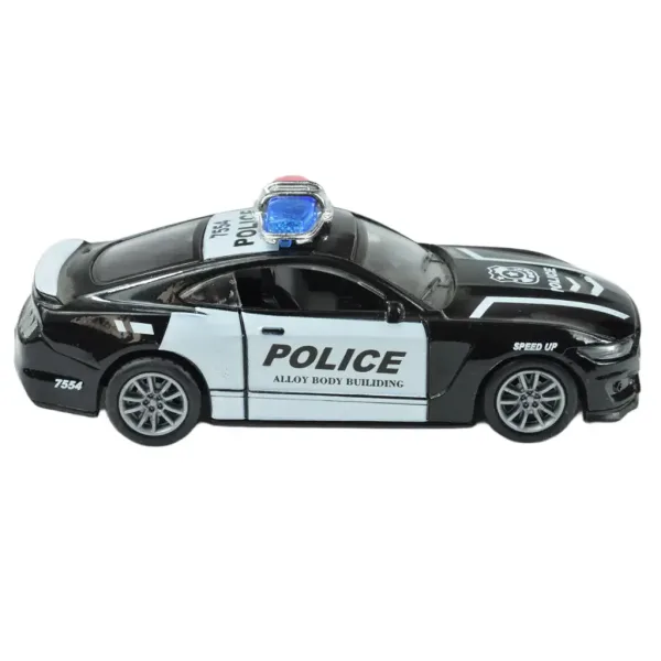 Policejné autá: Kolesové kovové policajné autá v rôznych variantoch 11cm 1ks obrázok 10