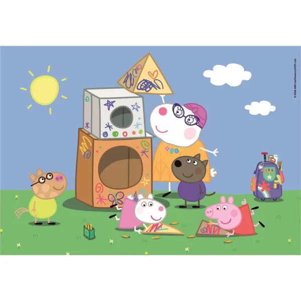 Prasiatko Peppa 2×60-dielne Supercolor puzzle - Clementoni obrázok 2
