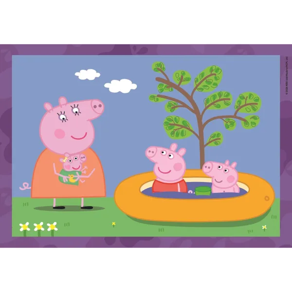 Prasiatko Peppa 4 v 1 Supercolor puzzle - Clementoni obrázok 5