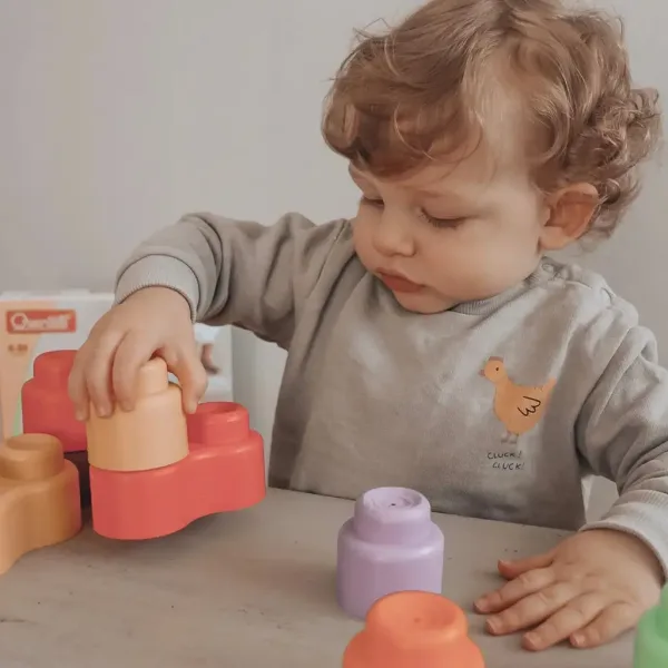 Quercetti: Momy Soft 12-dielna sada mäkkých stavebných kociek obrázok 3