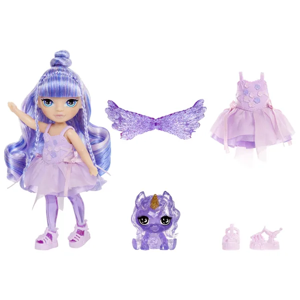 Rainbow High Littles dúhová víla Amethyst Willow bábika obrázok 3