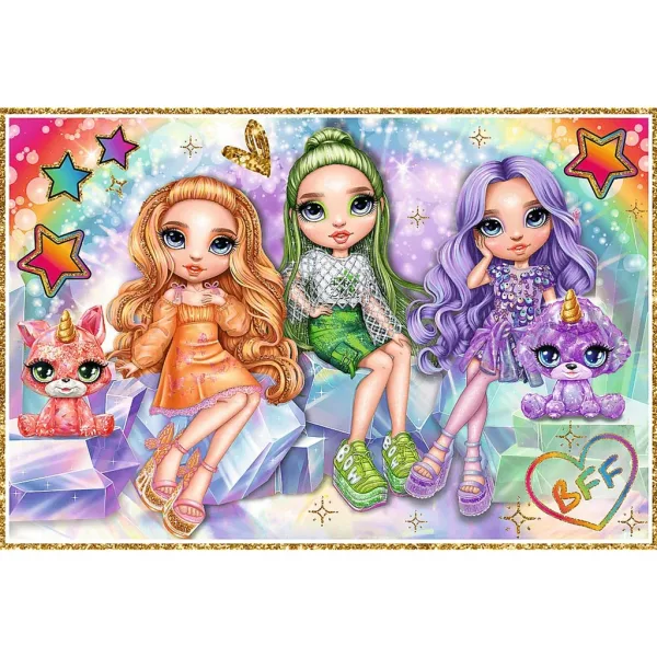 Rainbow High najlepšie kamarátky 2x200 dielikov puzzle - Trefl obrázok 2