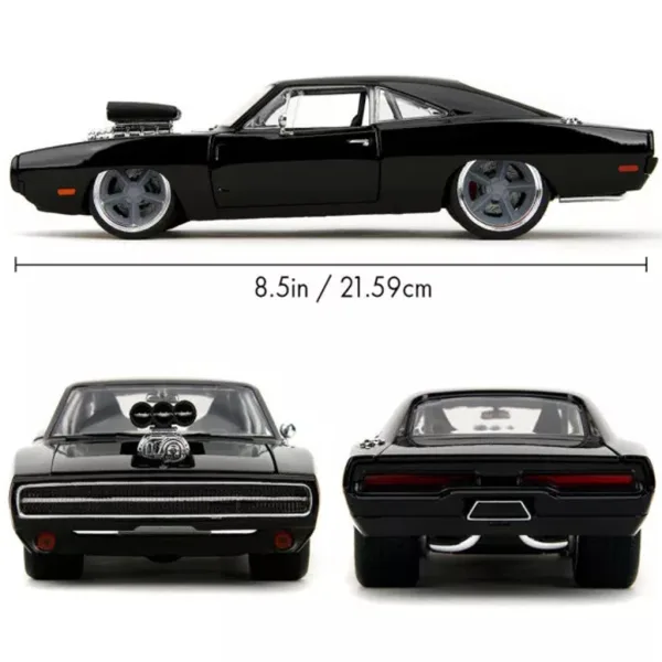Rýchlo a zbesilo: 1970 Dodge Charger kovový model auta 1/24 - Jada Toys obrázok 4