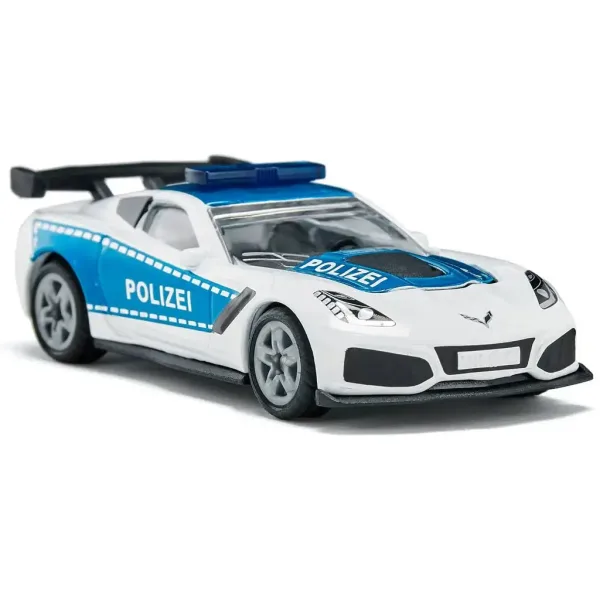 SIKU Chevrolet Corvette ZR1 policajné autíčko 1/64 obrázok 2