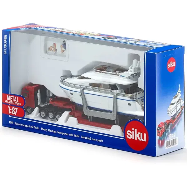 SIKU MAN nákladné auto s prívesom a jachtou 1/87 obrázok 3
