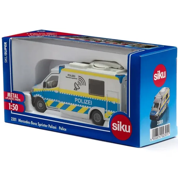 SIKU Mercedes-Benz Sprinter policajná dodávka 1/50 obrázok 7