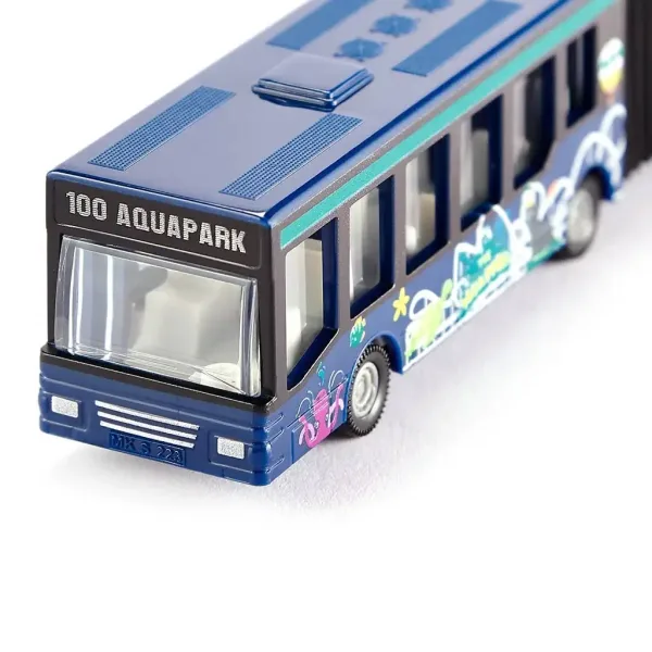 SIKU Modrá mestská kĺbová autobus 1/55 obrázok 2