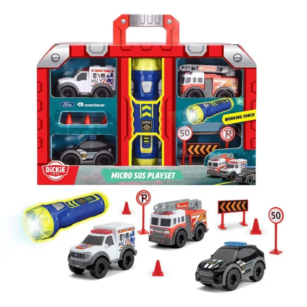 SOS Mikro herná súprava s baterkou - Dickie Toys obrázok 2