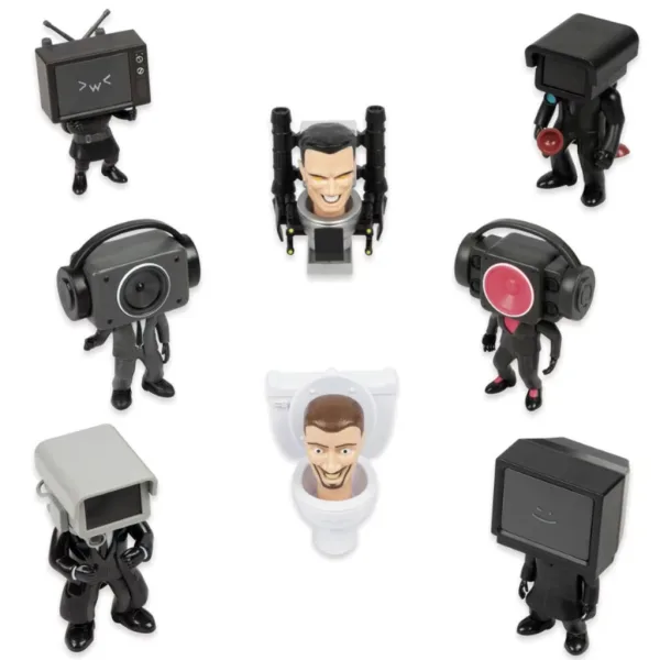 Skibidi Toilet WC prekvapivá minifigúrka sada 1 ks obrázok 2