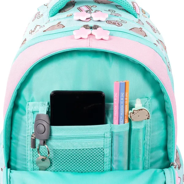 Školská taška s mačkou Pusheen Mint, batoh 40 cm obrázok 4