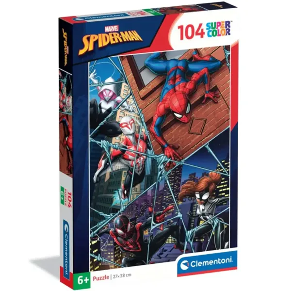 Spider-Man a hrdinovia multiverza 104-dielna supercolor puzzle - Clementoni obrázok 1