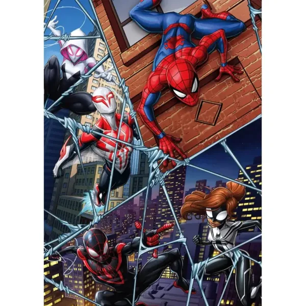 Spider-Man a hrdinovia multiverza 104-dielna supercolor puzzle - Clementoni obrázok 2