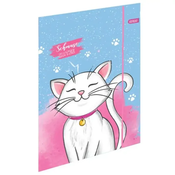 Spirit: White Cat biela mačacia školská taška, batoh 5-dielna súprava 38x17x28cm obrázok 4