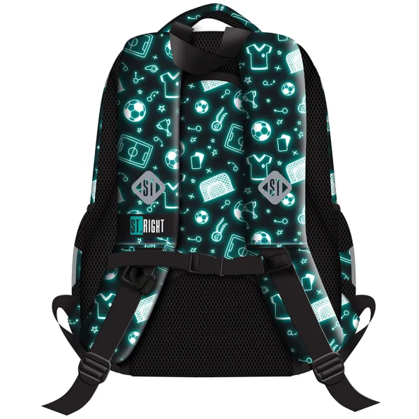 St.Right Neon futbalový školský batoh, ruksak BP26 39x27x17 cm obrázok 2