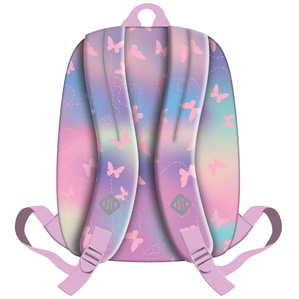 St.Right Pink butterfly ružový školský batoh s motívom motýľa BP33 40x27x17 cm obrázok 2
