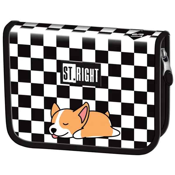 St.Right Sleepy Corgi psí školský peračník s výklopom PC03 20,5x14x3,5 cm obrázok 1