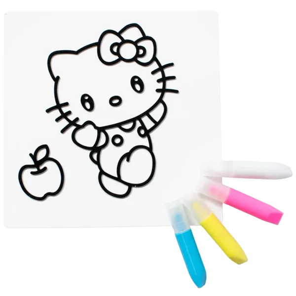 Sticker Art: Sada na vyfarbovanie nálepiek Hello Kitty, rôzne druhy, 1 ks - Comansi obrázok 3