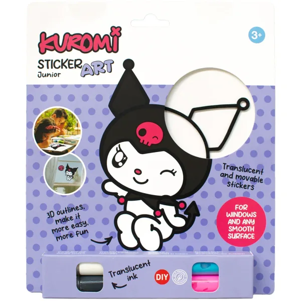 Sticker Art: Sada na vyfarbovanie nálepiek Hello Kitty, rôzne druhy, 1 ks - Comansi obrázok 4