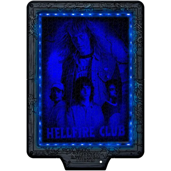 Stranger Things – Vecnove prekliatie 520-dielne puzzle s rámom a RGB LED osvetlením – Clementoni obrázok 3