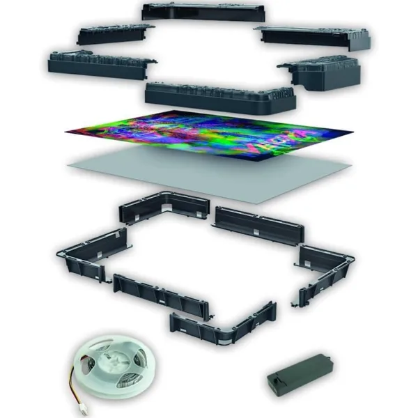 Stranger Things – Vecnove prekliatie 520-dielne puzzle s rámom a RGB LED osvetlením – Clementoni obrázok 7