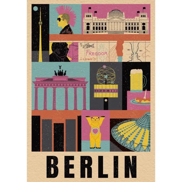 Štýl v meste Berlín 1000-dielne puzzle - Clementoni obrázok 2