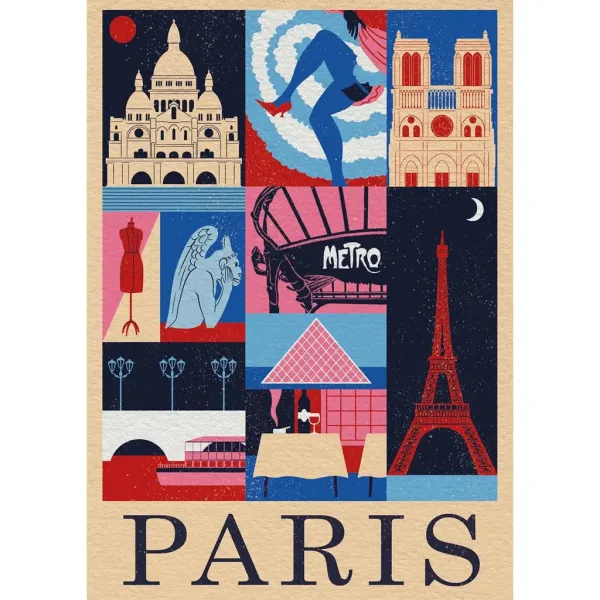 Štýl v meste Paríž 1000-dieliková puzzle - Clementoni obrázok 2