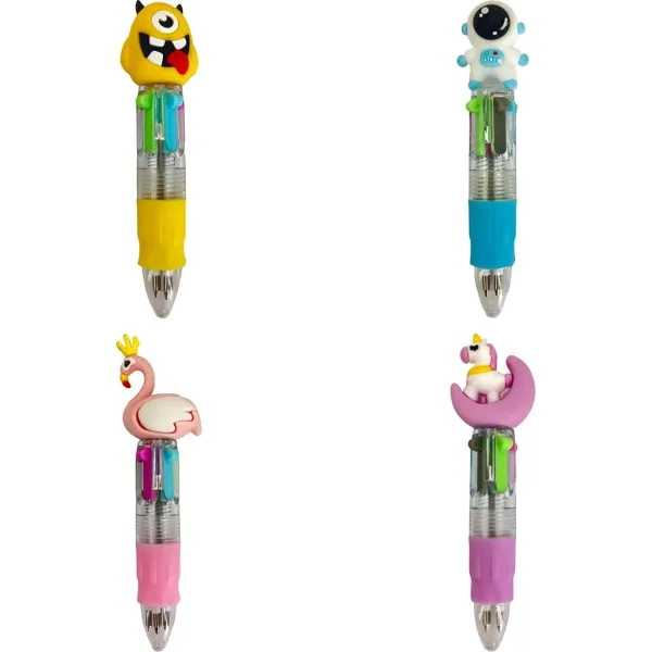 The Littlies: 4-farebné mini guľôčkové pero rôzne druhy 1 ks obrázok 2