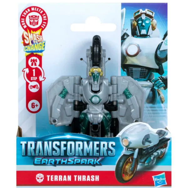 Transformers: Earthspark Terran Thrash figúrka, ktorá sa transformuje v 1 kroku – Hasbro obrázok 1