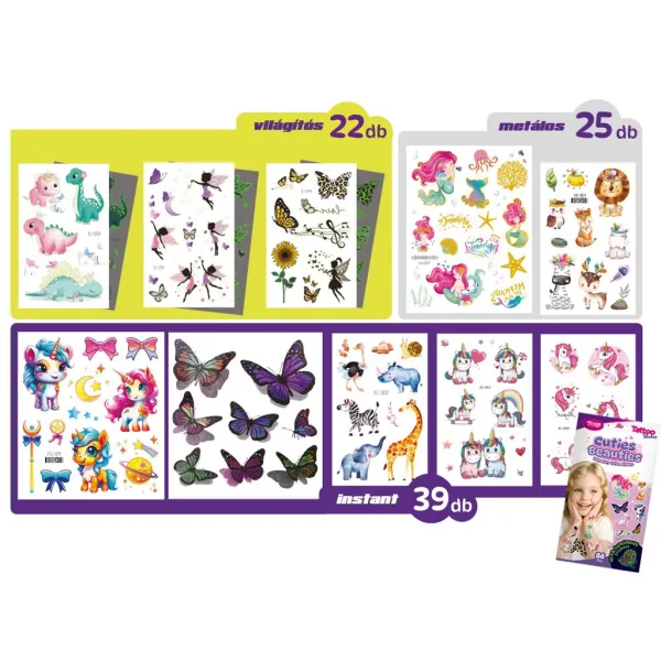TyToo: Cuties & Beauties Tetovacia Nálepka Sada obrázok 2