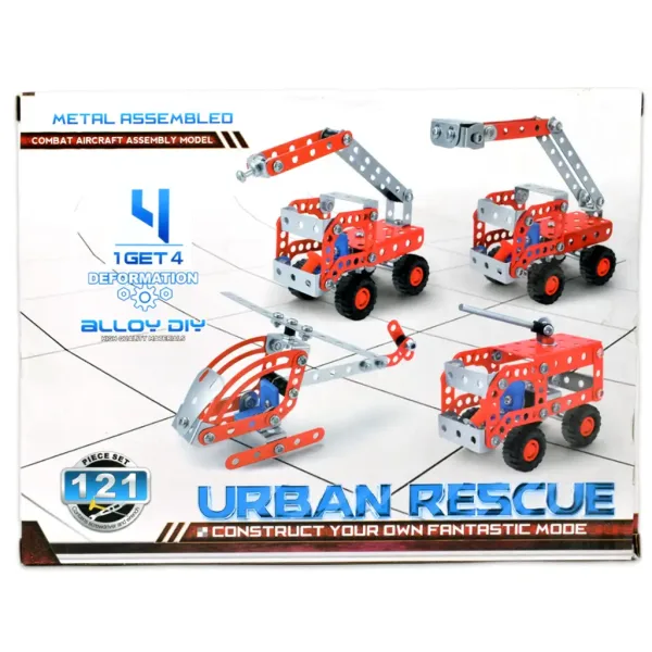 Urban Rescue: Stavebnica záchrannej súpravy s 121 dielmi obrázok 5