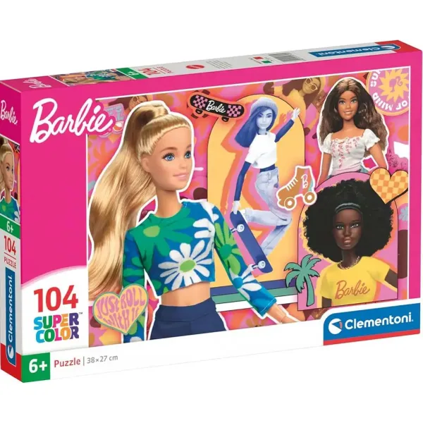 Úžasné Barbie bábiky 104 dielna Supercolor puzzle - Clementoni obrázok 1