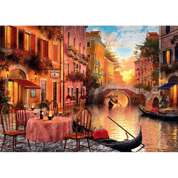 Večerná večera v Benátkach 1500-dielna HQC kompaktná puzzle - Clementoni obrázok 2