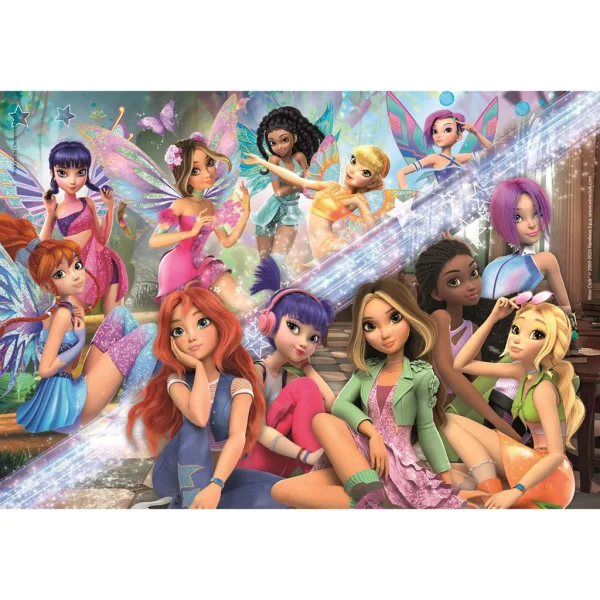 Víly Winx Club 180-dielne Super Puzzle - Clementoni obrázok 2