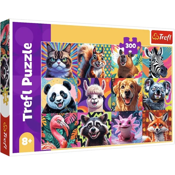 Vtipné zvieracie portréty 300-dielne puzzle - Trefl obrázok 1
