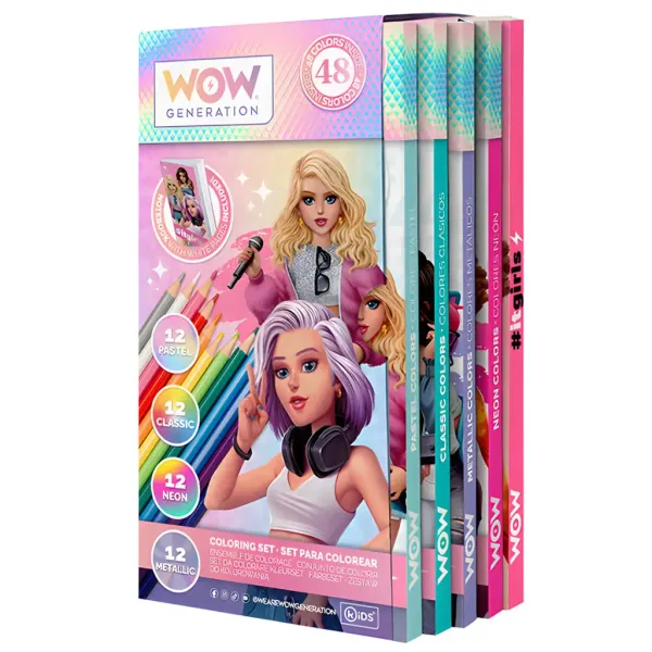 WOW Generation: 48 kusový farebný súprava ceruziek s poznámkovým blokom obrázok 2
