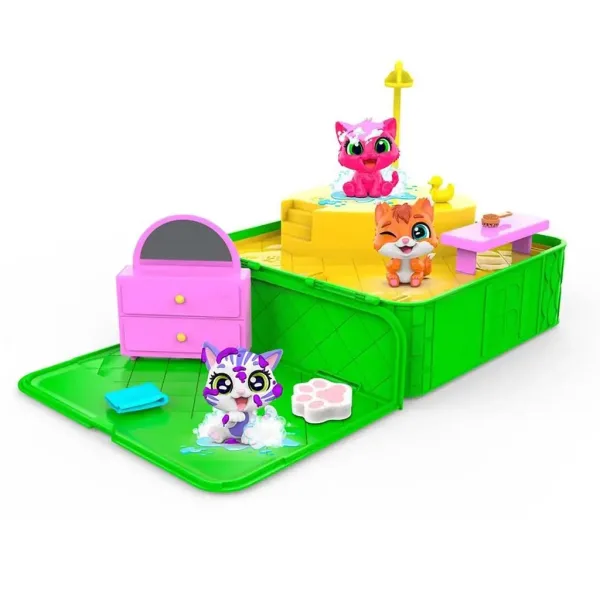 Washy Friends: Color Reveal Kúpeľ mačičiek s jacuzzi a doplnkami obrázok 2